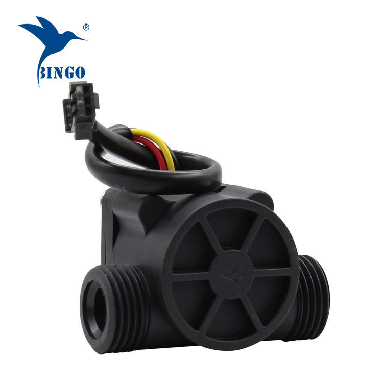 Black PP material water flow sensor pipes