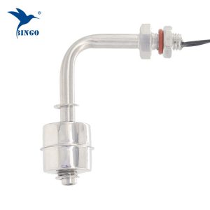 Single float Curved Stainless Steel Liquid Level Sensor Horizontal Float Switch