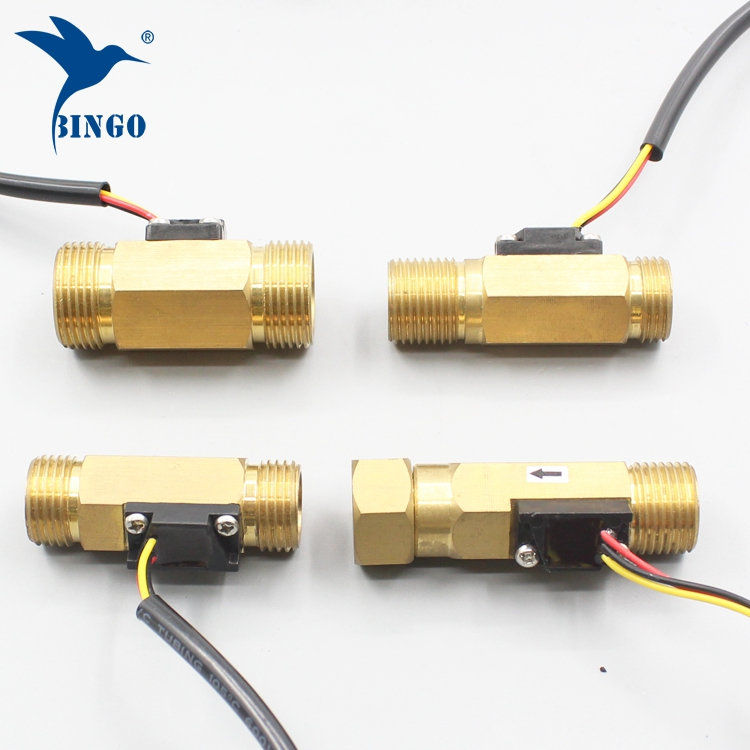 Water Flow Switch G12 Copper Hall Effect Liquid Water Flow Sensor